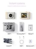 High-definition color instant camera for students, perfect for birthday gifts, printable photos, and photo transfer to mobile phones.