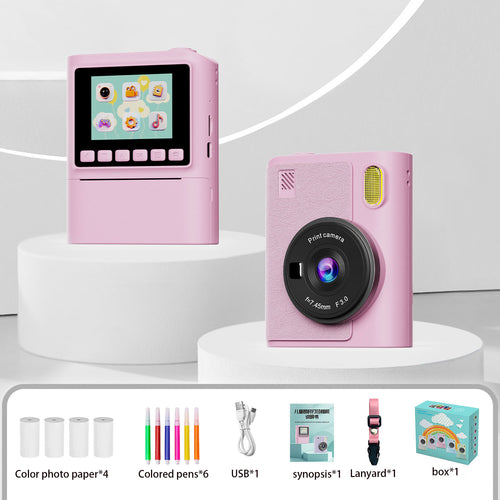 Instant Color Camera with Screen – Takes Photos & Videos, Prints Photos – Kids' Instant Print Camera